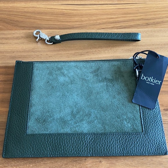 Botkier NY Leather and Suede Wristlet Clutch NWT - Picture 4 of 6